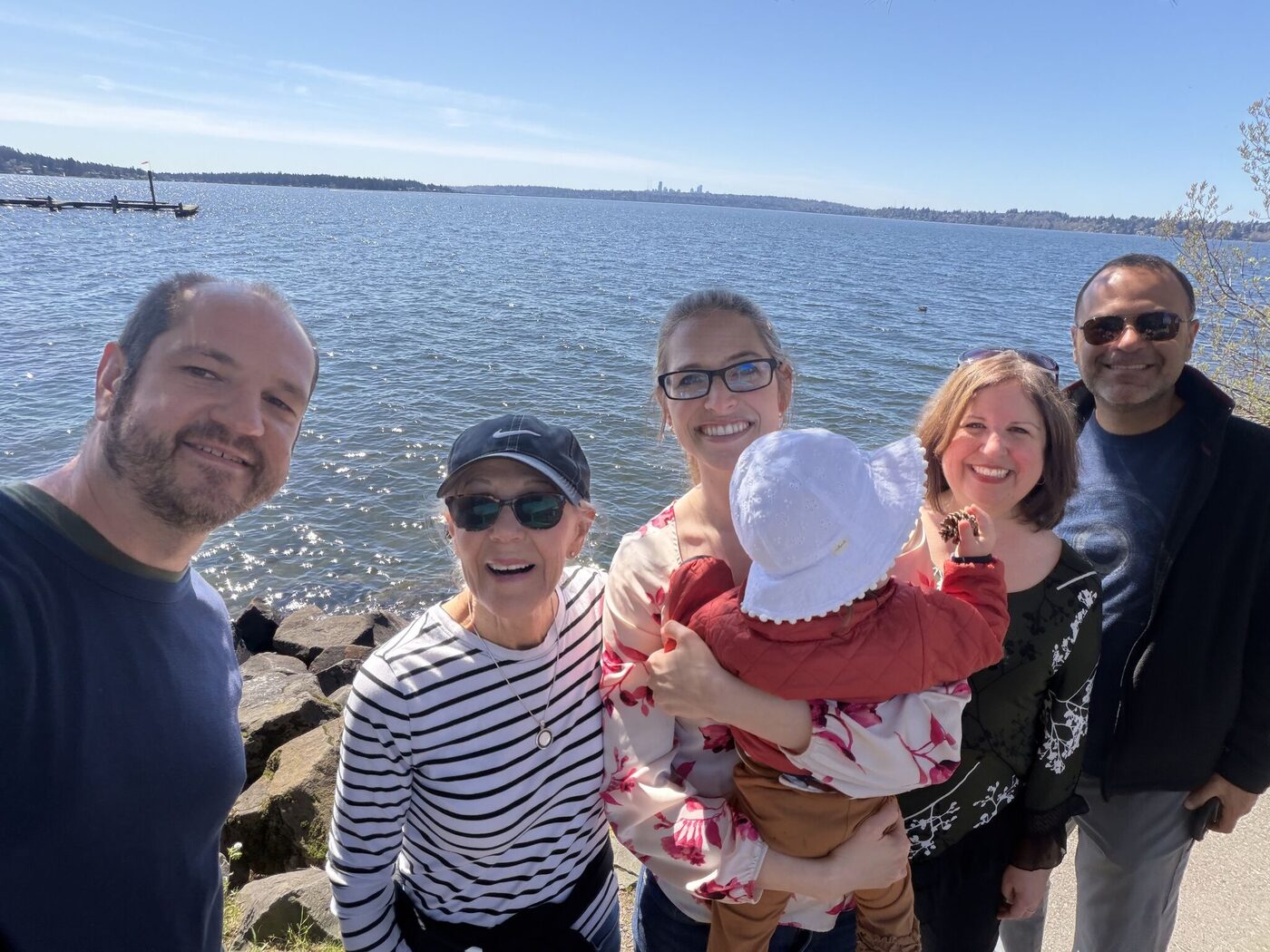 Acquaint Walks volunteers together at the waterfront